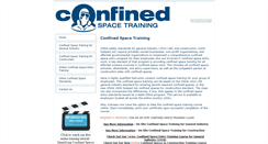 Desktop Screenshot of confinedspacetraining.net