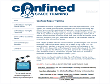 Tablet Screenshot of confinedspacetraining.net